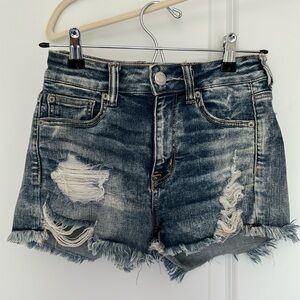 American Eagle Jean shorts - size 2 - distressed - acid wash